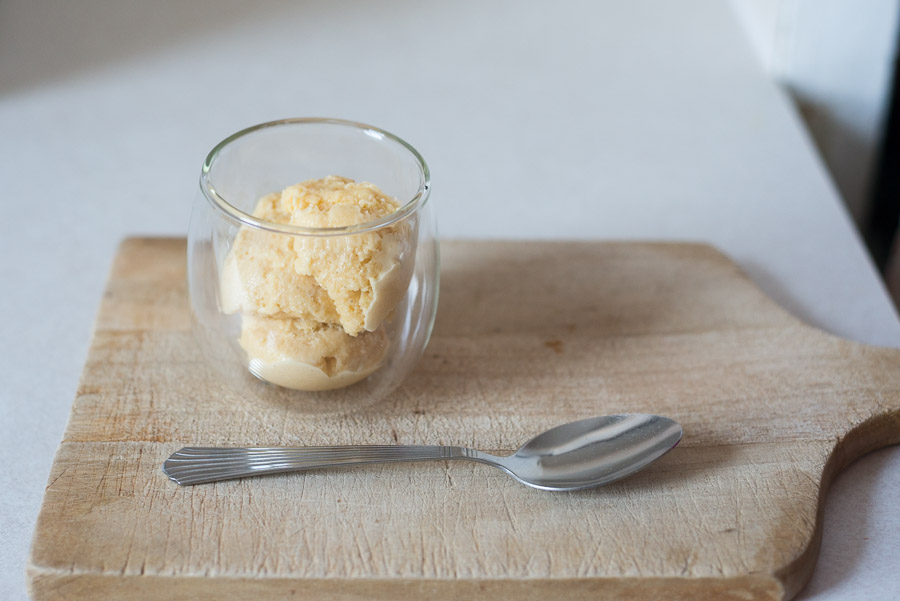 Ice cream ready to serve.